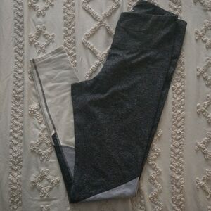 Gray and White Leggings
